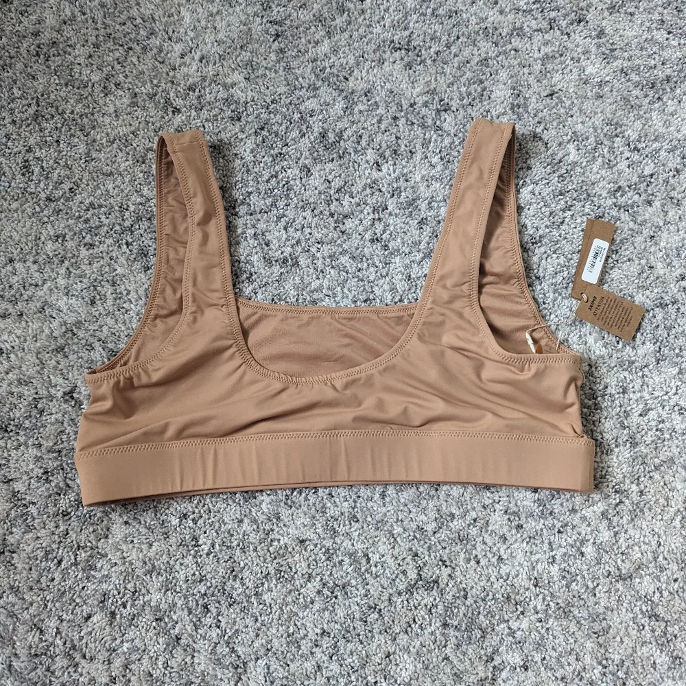 Women's Scoop Neck Swim Bralette in Nude - No Tags